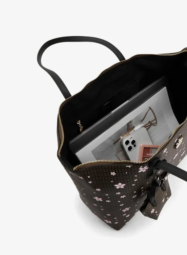 Floral Print Tote Bag With Coin Pouch – image 7