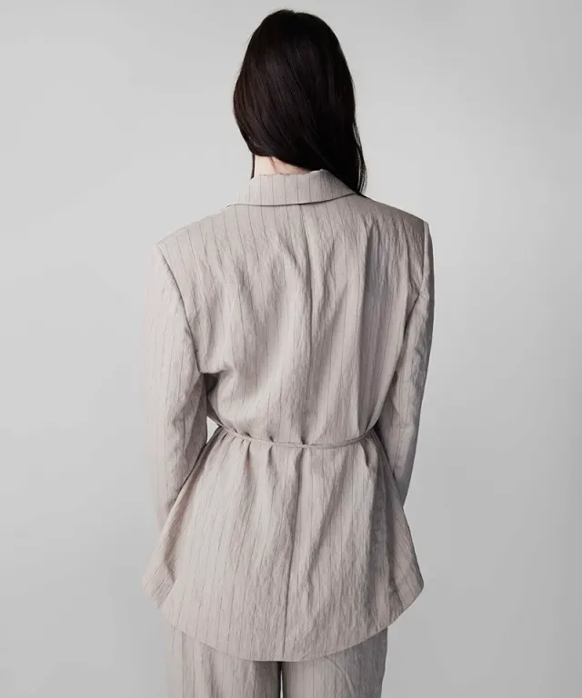 Striped Jacquard Blazer – صورة 4