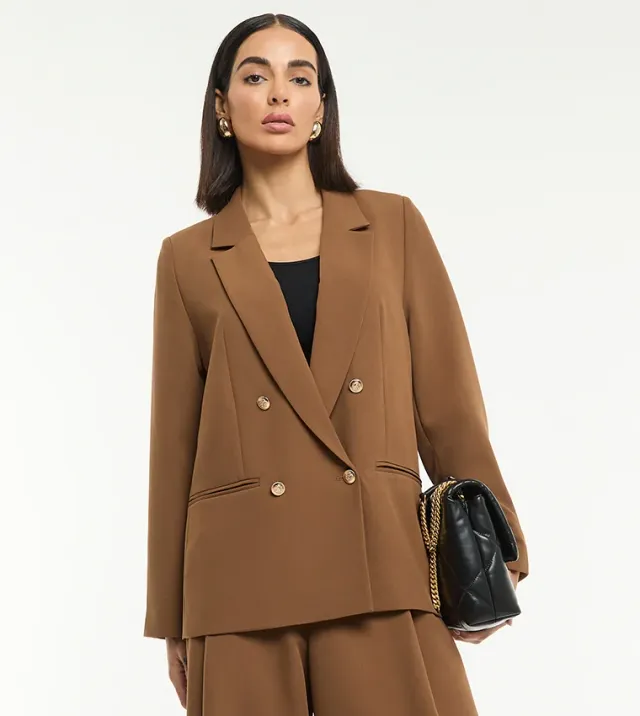 BCBG OVERSIZED DOUBLE BREASTED BLAZER – صورة 2