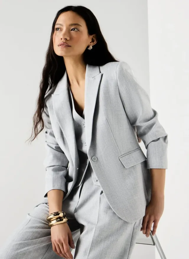 Et Vous Grey Marl PVL Co Ord Blazer