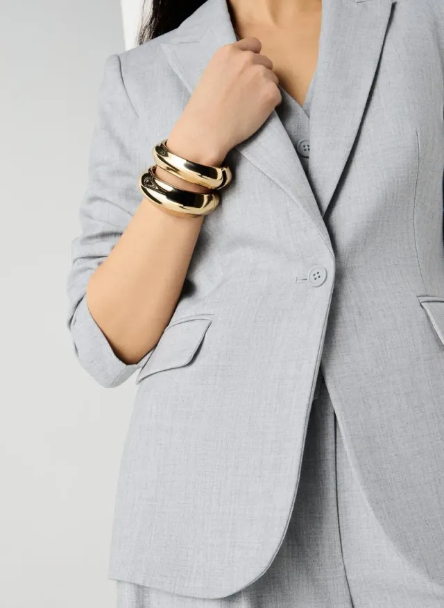 Et Vous Grey Marl PVL Co Ord Blazer – صورة 3