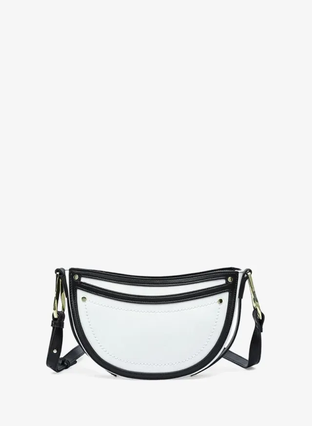 Half-Moon Contrast Crossbody Bag TKC 004