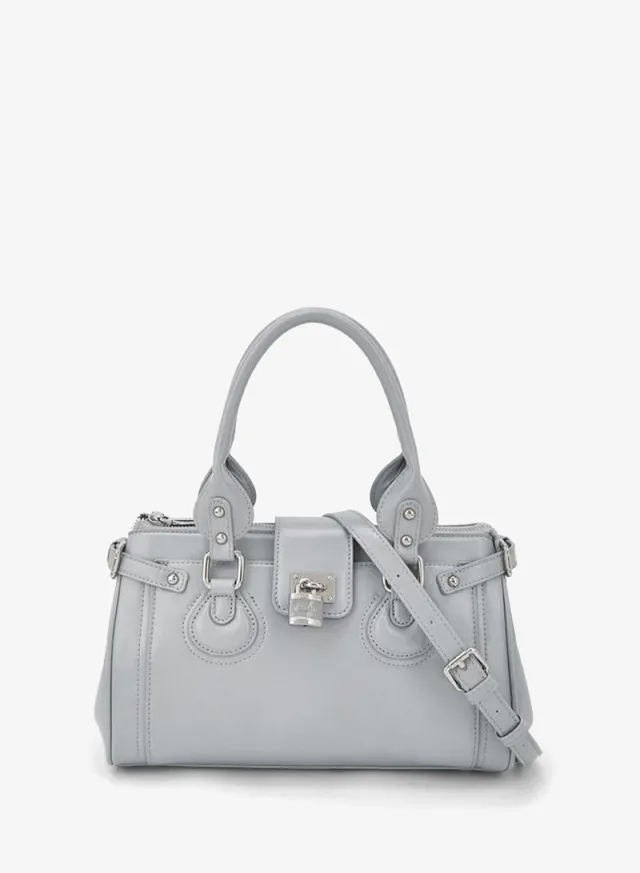 Solid Tote Bag With Detachable Strap