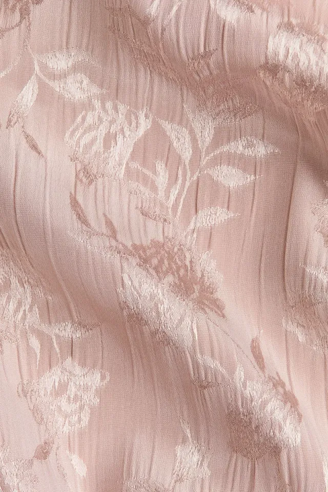 Lace-trimmed brocade dress – image 6