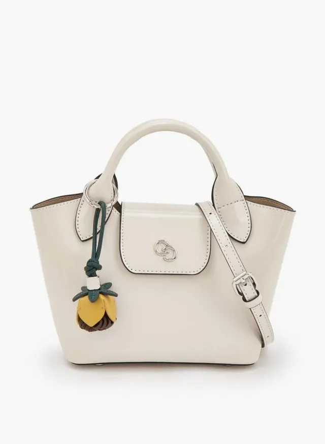 Solid Tote Bag With Pouch – صورة 3