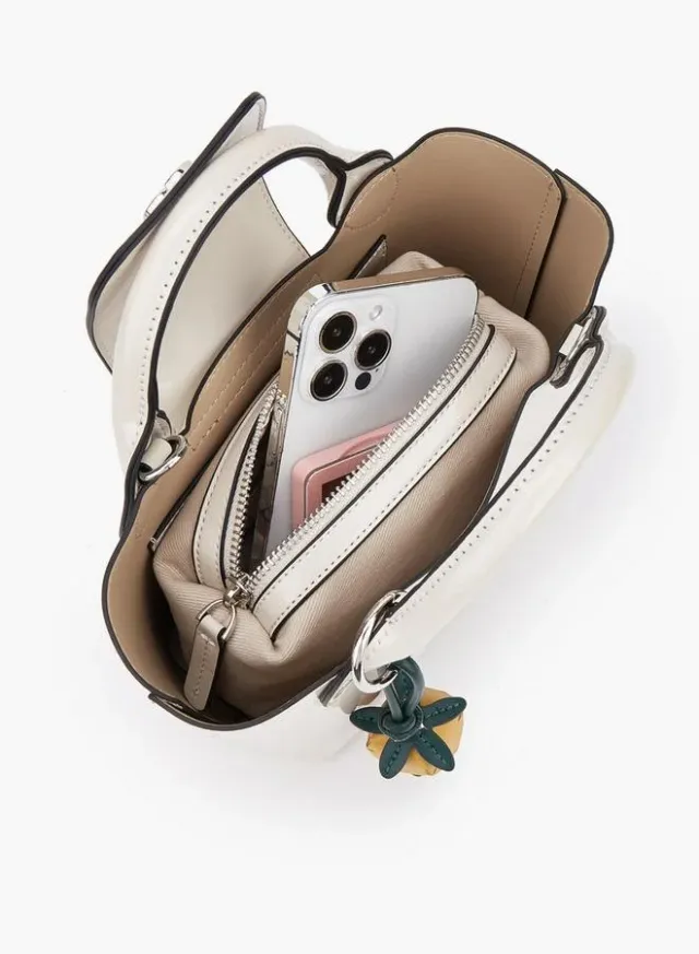 Solid Tote Bag With Pouch – صورة 4