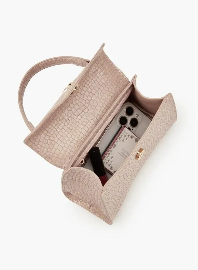 Textured Crossbody Bag With Removable Strap – صورة 7