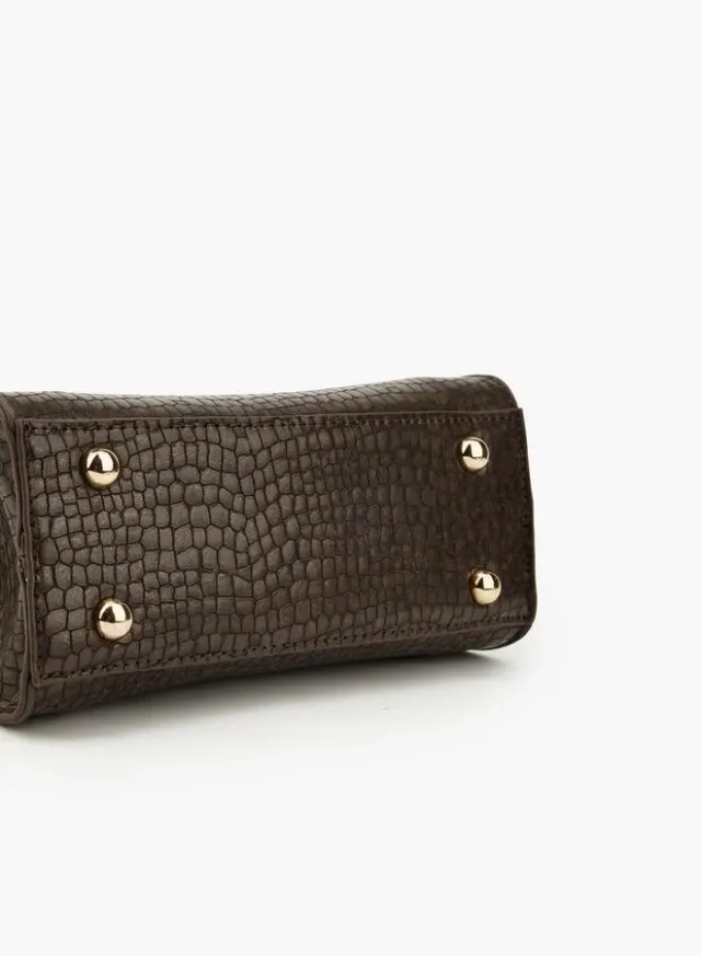 Textured Crossbody Bag With Removable Strap – صورة 6