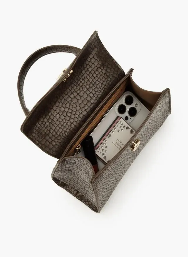 Textured Crossbody Bag With Removable Strap – صورة 7