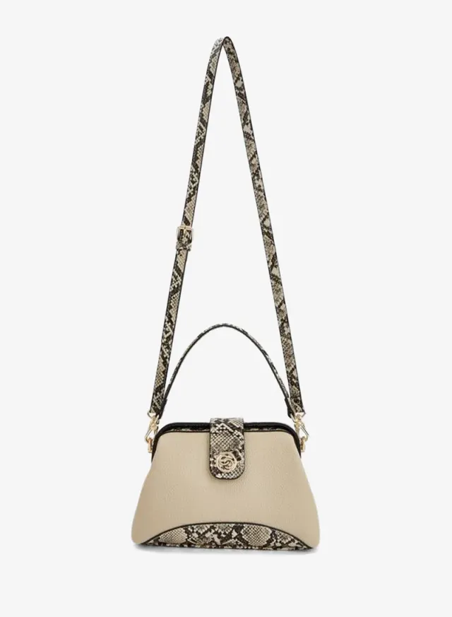 Colourblock Crossbody Bag With Adjustable Strap And Button Closure – صورة 2