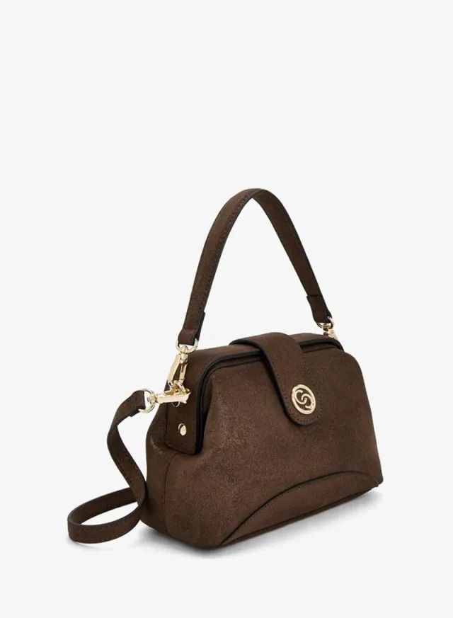 Colourblock Crossbody Bag With Adjustable Strap And Button Closure – صورة 3