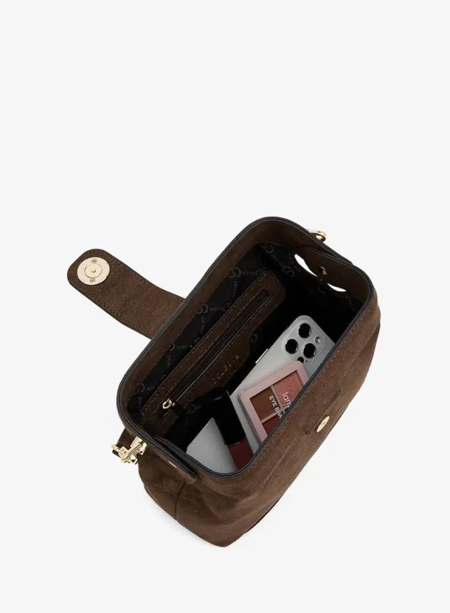 Colourblock Crossbody Bag With Adjustable Strap And Button Closure – صورة 7