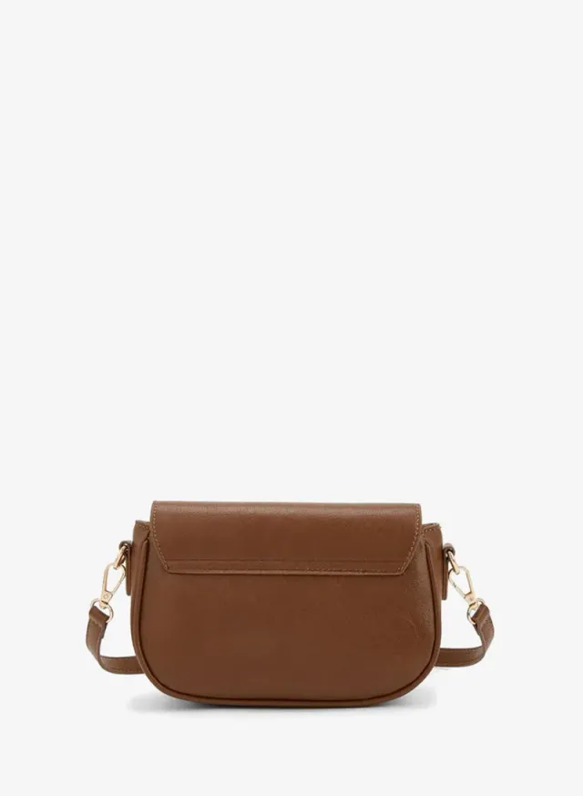 Solid Crossbody Bag With Zip Closure – image 5