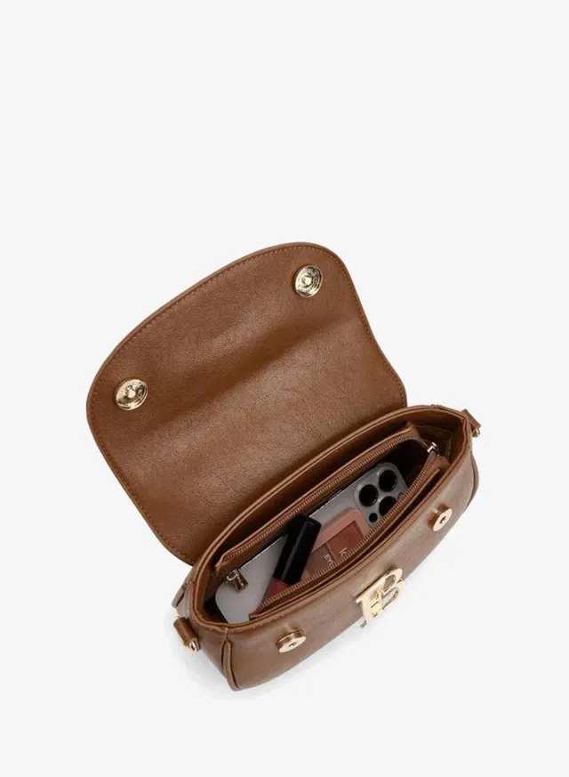 Solid Crossbody Bag With Zip Closure – image 7