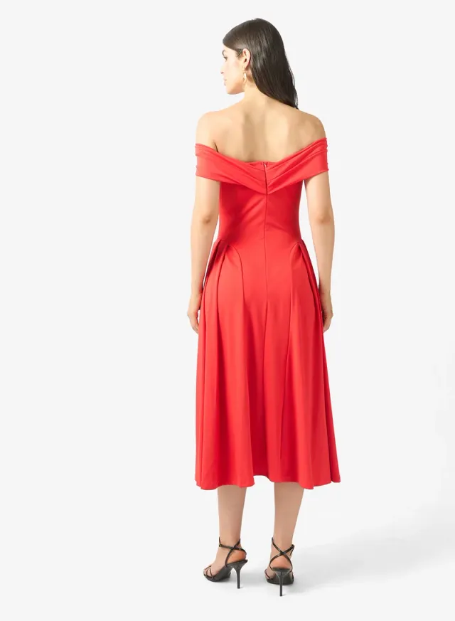 O ff Shoulder A-line Dress – image 2
