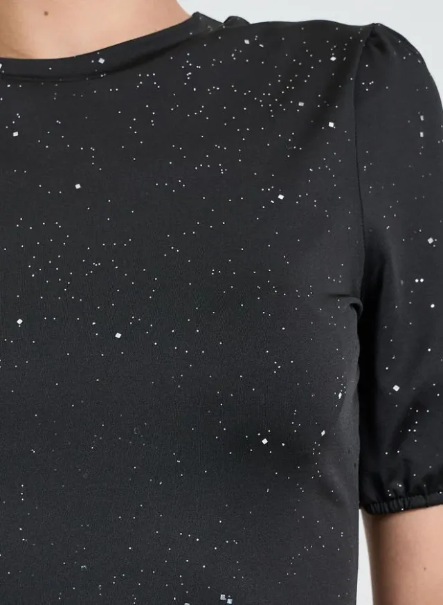 Black Sequin Embellished Bodycon Mini Dress – image 3