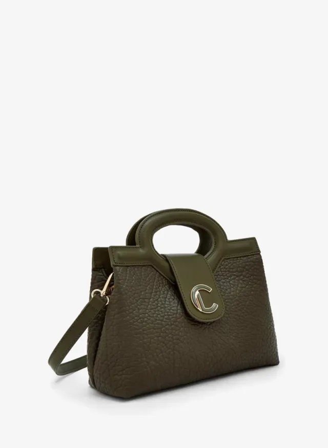 Textured Tote Bag With Detachable Strap – صورة 3