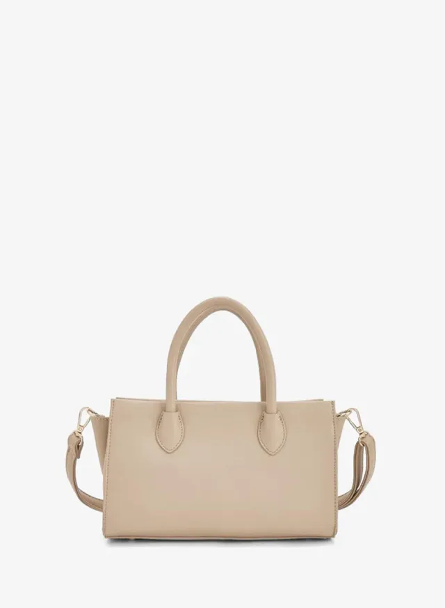 Solid Tote Bag With Detachable Strap – صورة 5