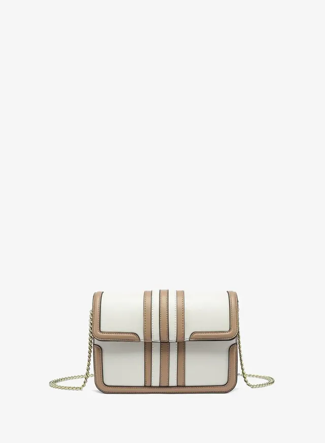 Tri-Tone Racing Stripe Crossbody Bag TKC 003
