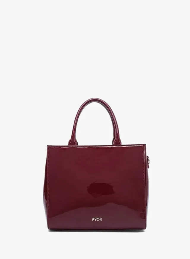 Stylish Patent Belted Tote Bag DR 003 – صورة 3