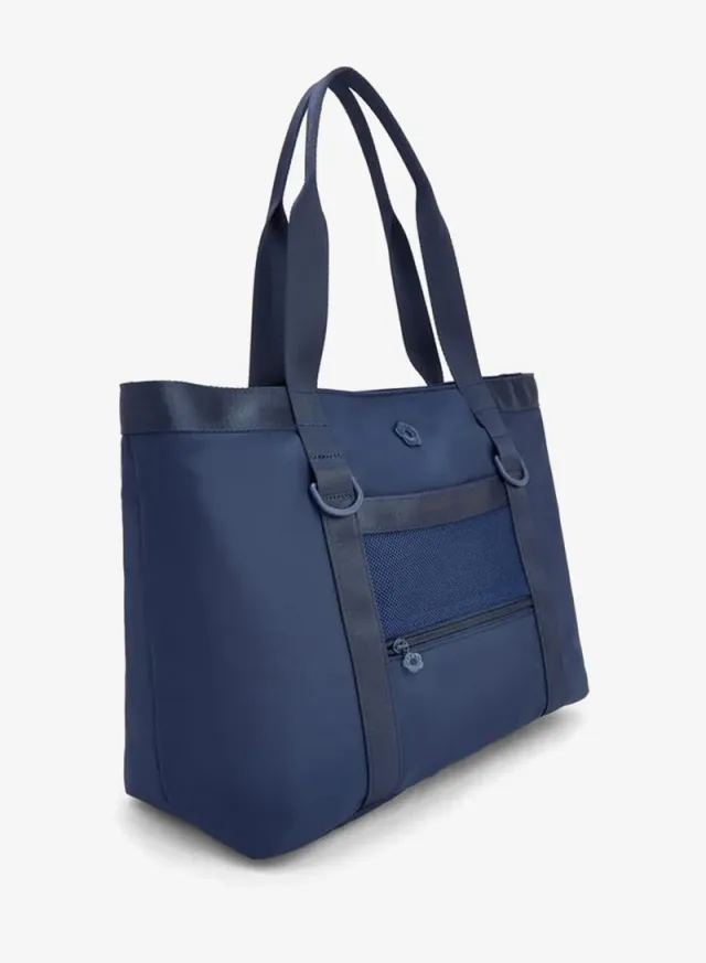 Solid School Tote Bag With Zip Closure - 34x14x26 CM – صورة 2