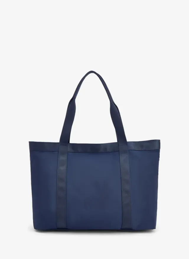 Solid School Tote Bag With Zip Closure - 34x14x26 CM – صورة 4