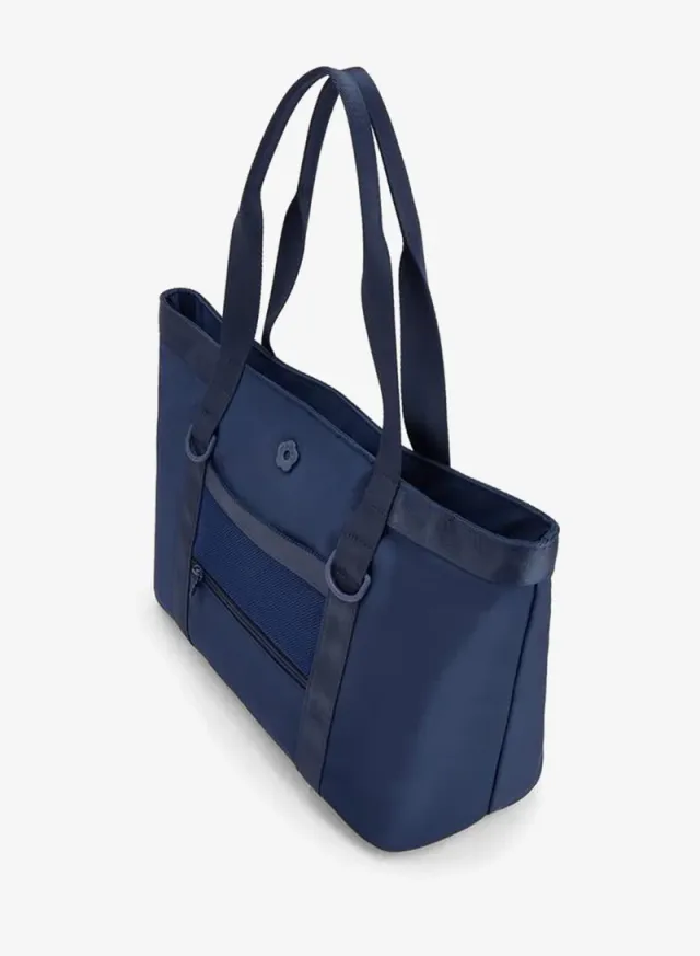 Solid School Tote Bag With Zip Closure - 34x14x26 CM – صورة 5