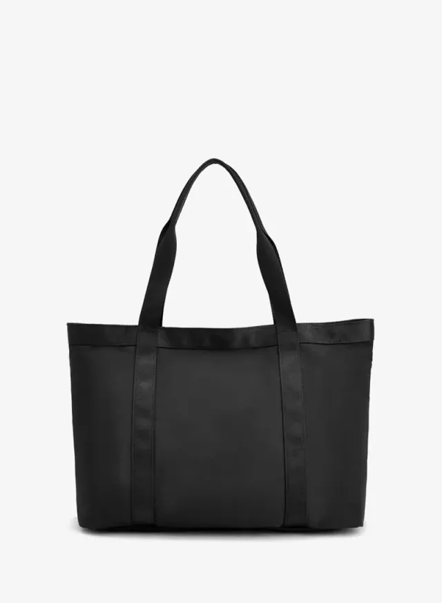 Solid School Tote Bag With Zip Closure - 34x14x26 CM – صورة 3