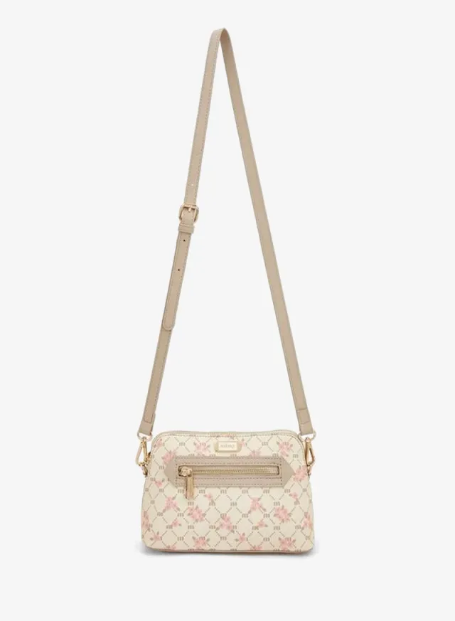 Monogram Print Crossbody Bag With Adjustable Strap – صورة 2