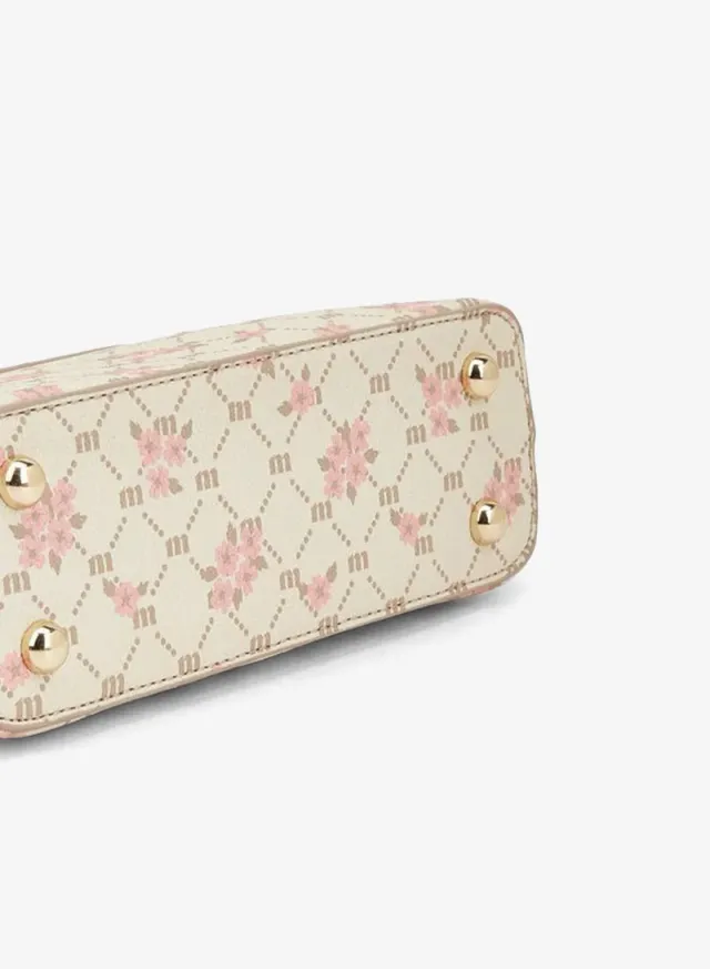 Monogram Print Crossbody Bag With Adjustable Strap – صورة 6