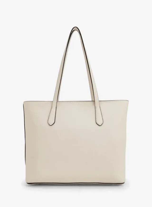 Monogram Print Tote Bag With Zip Closure – صورة 2