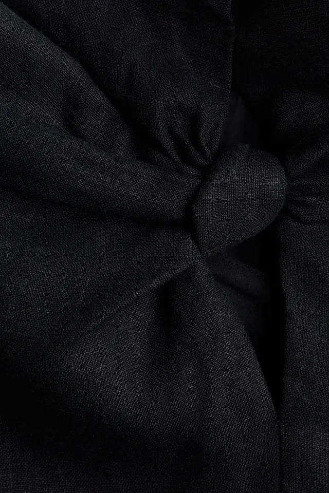 Halterneck linen dress – image 7