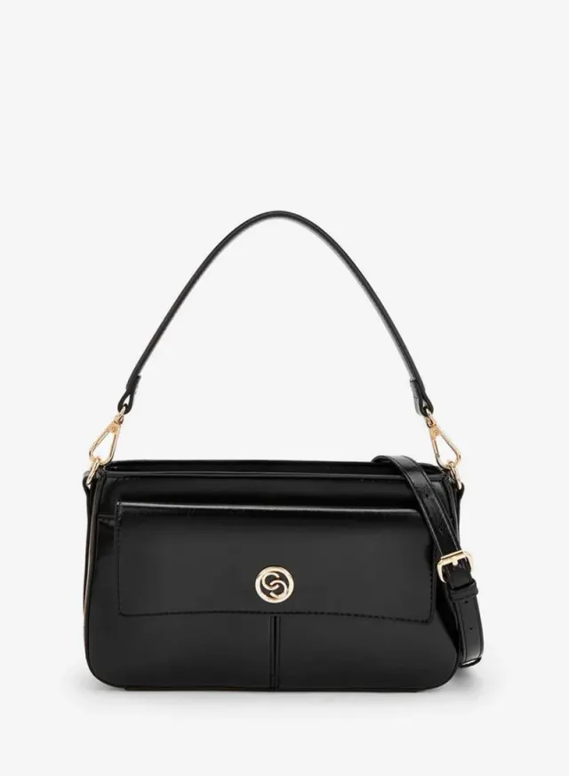 Logo Detail Crossbody Bag With Detachable Strap
