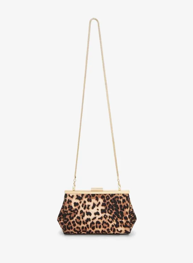 Animal Print Crossbody Bag With Detachable Chain Strap – image 2
