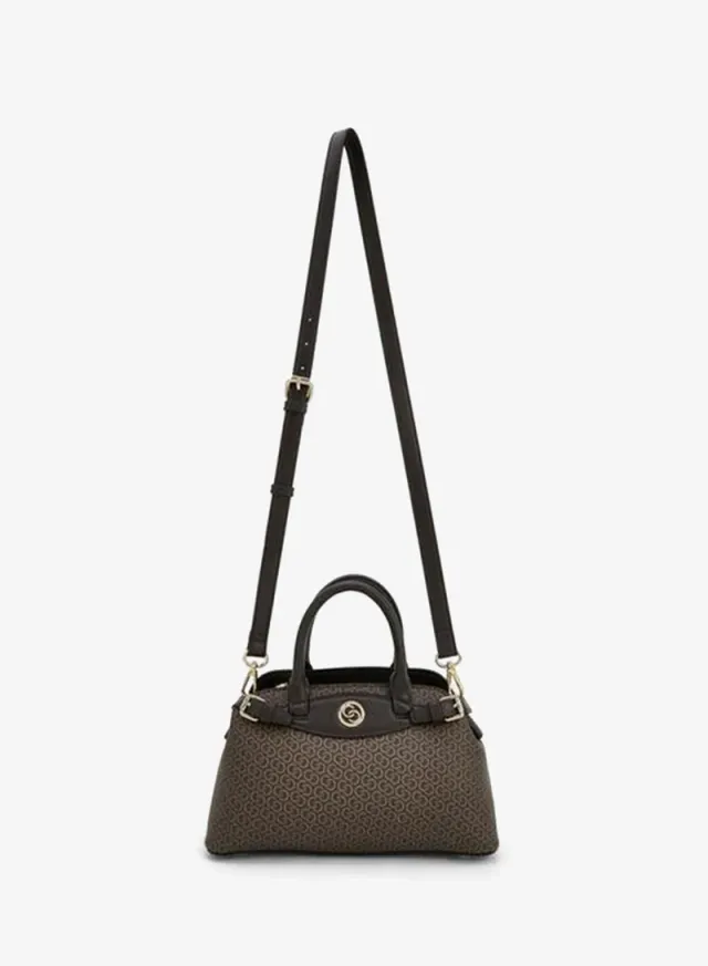 Monogram Print Tote Bag With Double Handle – صورة 2