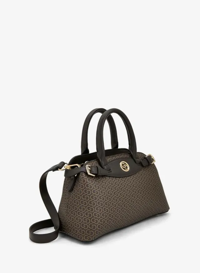 Monogram Print Tote Bag With Double Handle – صورة 3