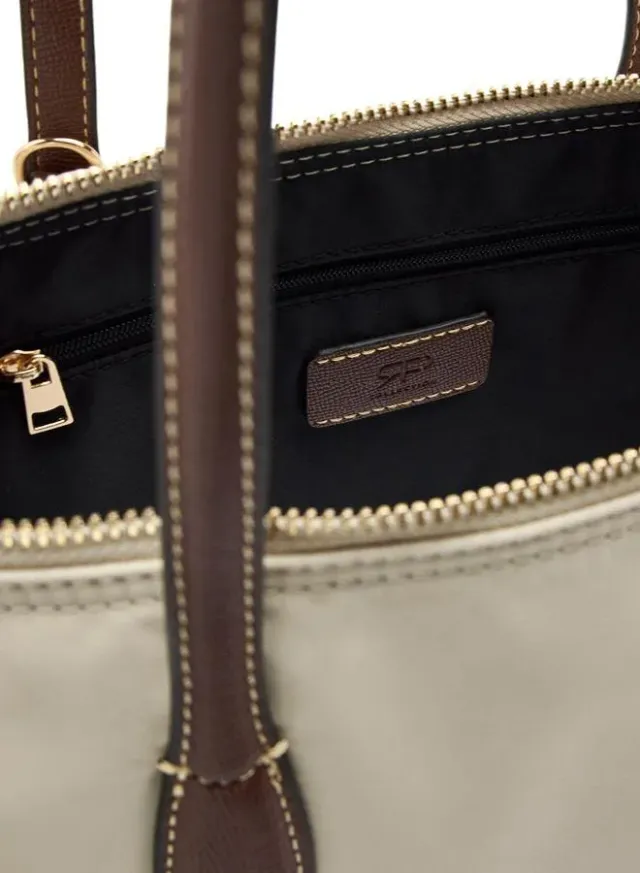 Medium Nylon Shopper Bag With Charm – image 4