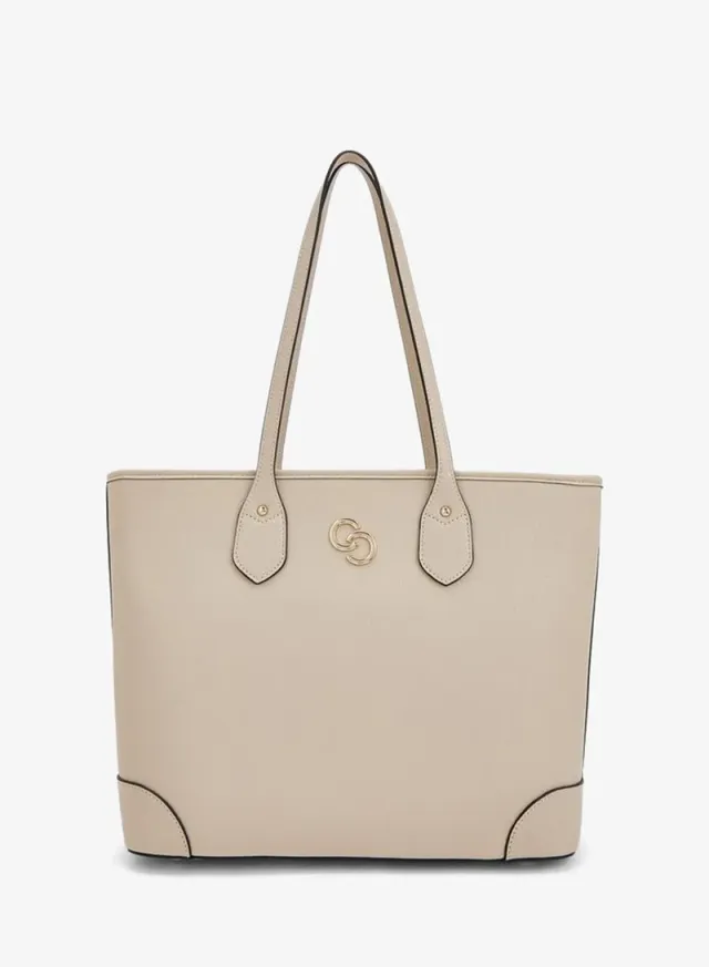 Solid Tote Bag With Crossbody Bag And Pouch – image 3