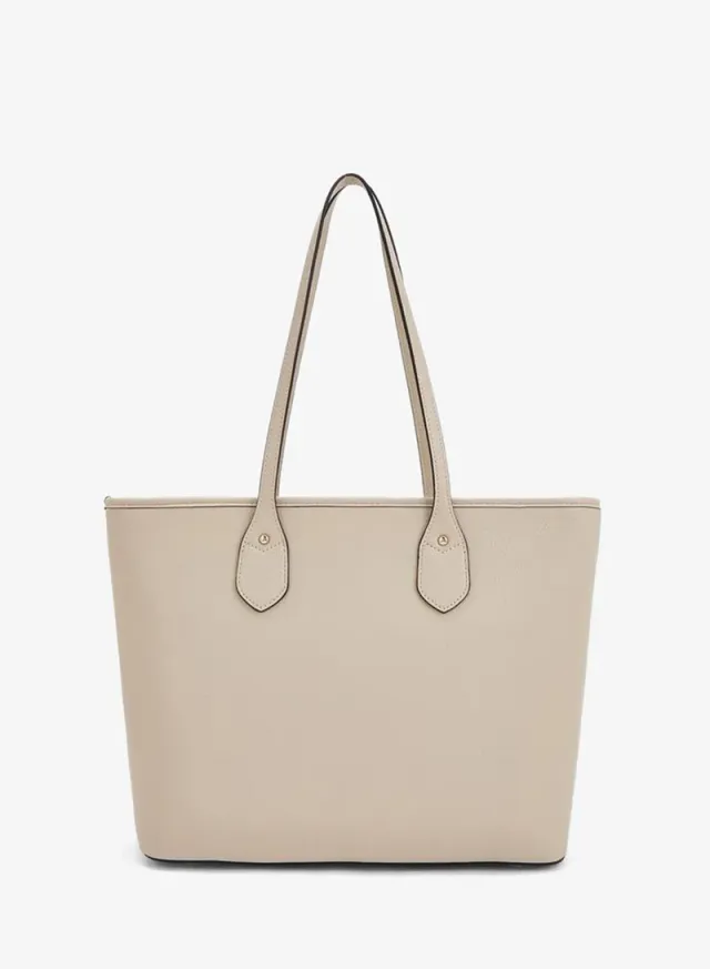 Solid Tote Bag With Crossbody Bag And Pouch – image 5