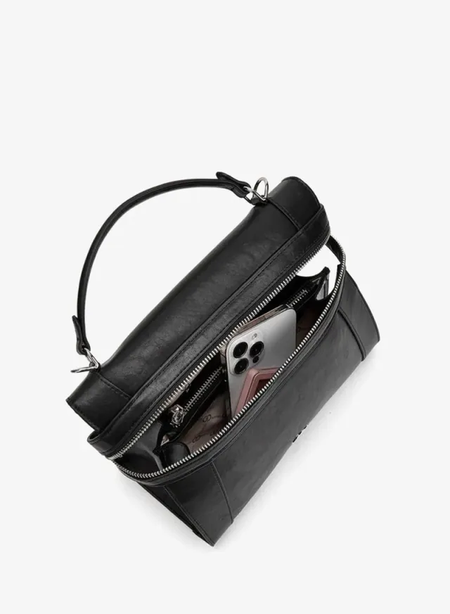 Solid Tote Bag With Detachable Strap – صورة 7
