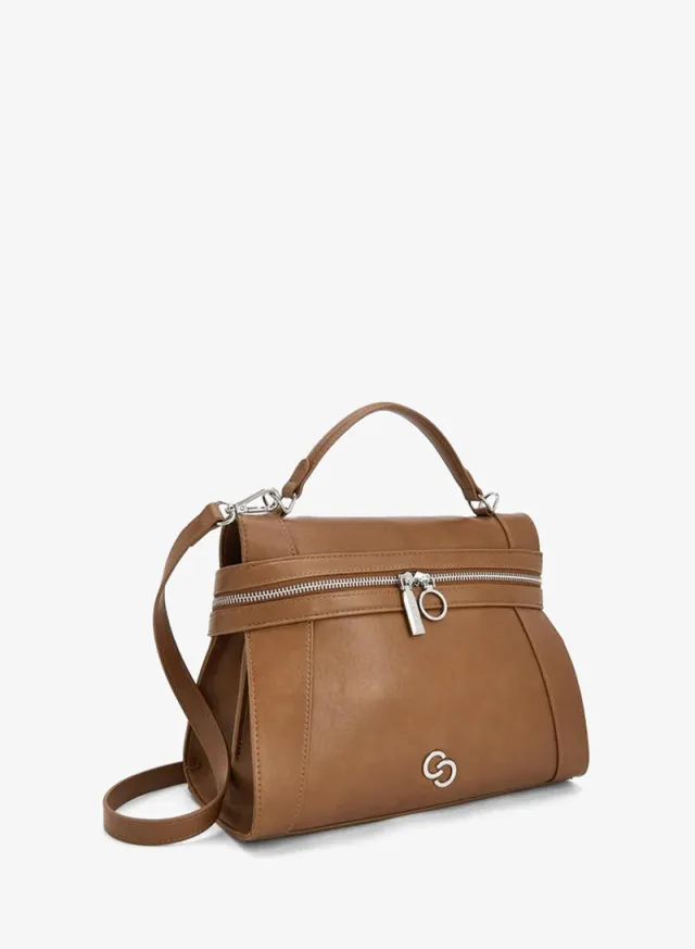 Solid Tote Bag With Detachable Strap – صورة 3