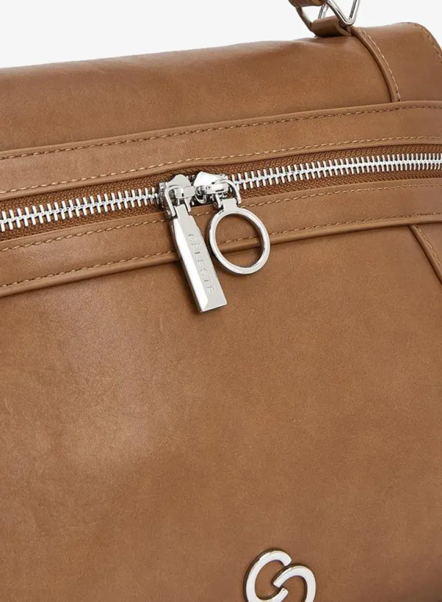 Solid Tote Bag With Detachable Strap – صورة 4