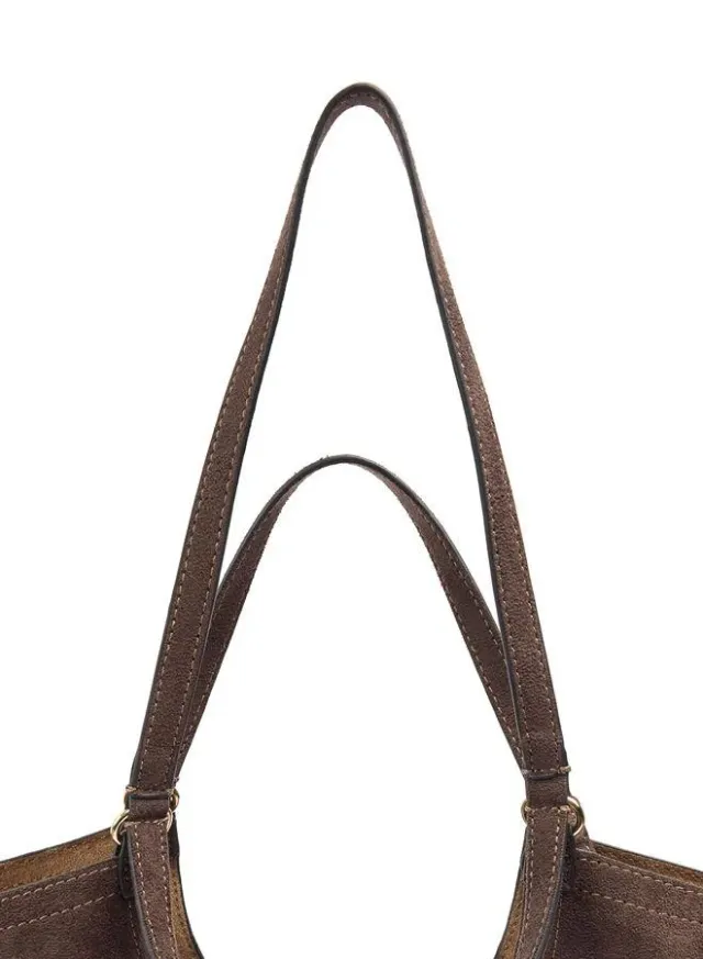 Shopper Bag With Leather-Effect Topstitching – image 2