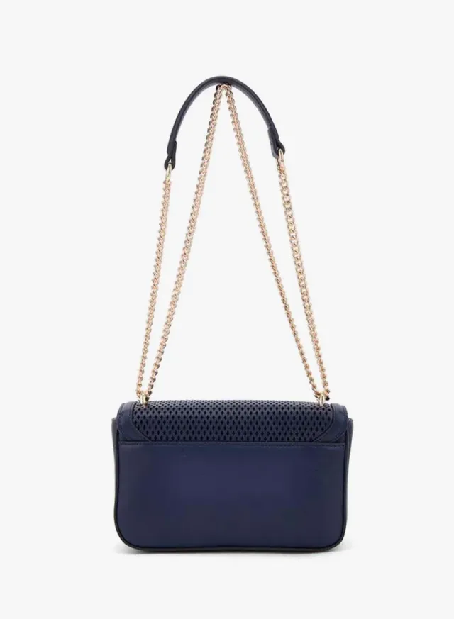 Textured Crossbody Bag With Chain Strap – صورة 5