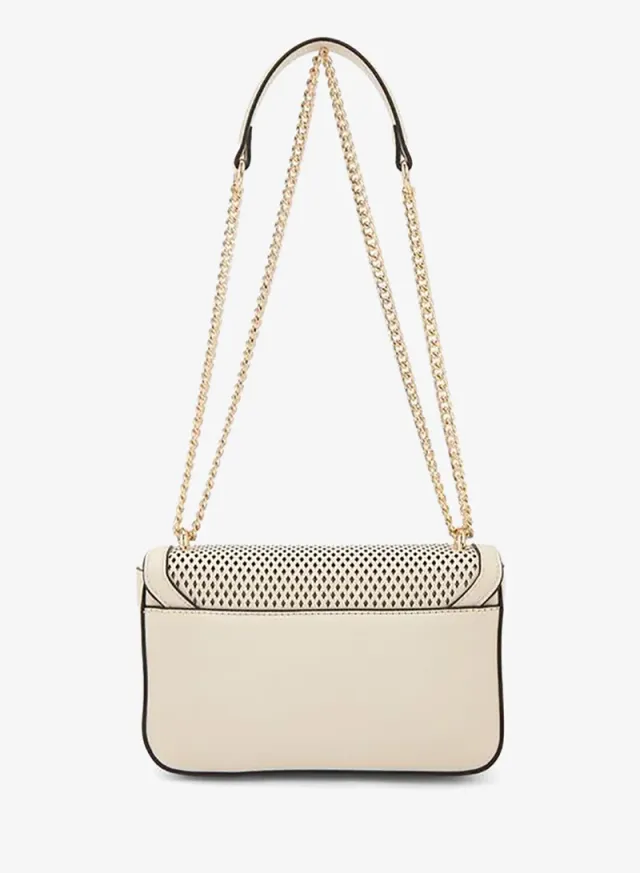 Textured Crossbody Bag With Chain Strap – صورة 5