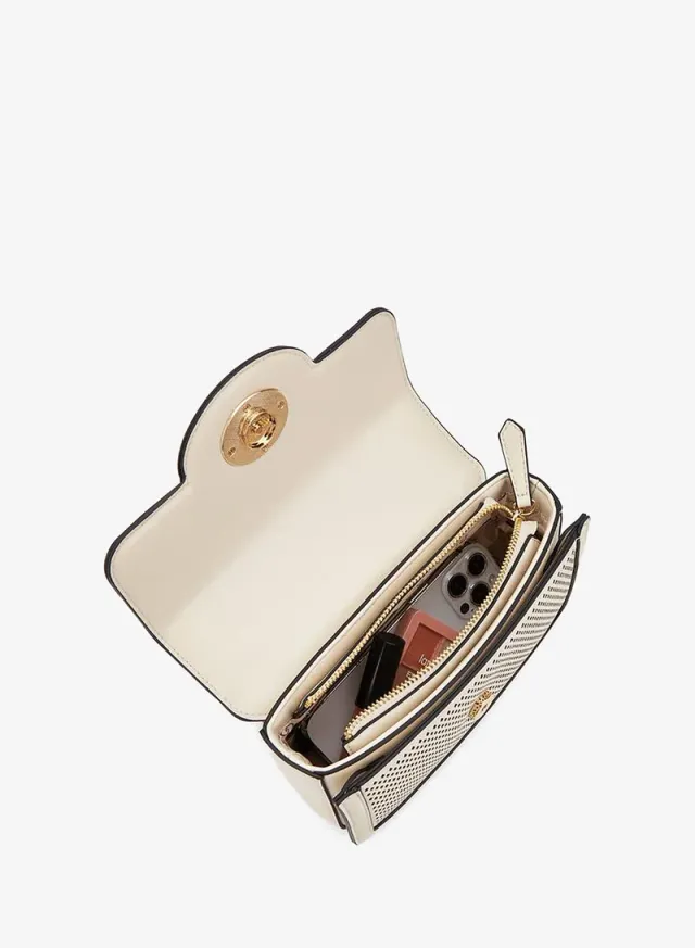 Textured Crossbody Bag With Chain Strap – صورة 7
