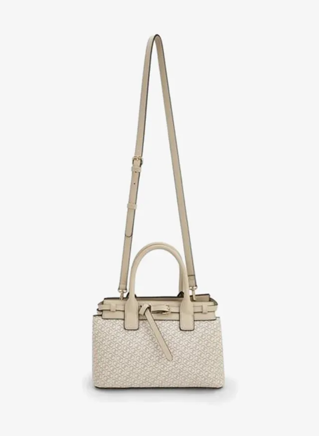 Monogram Print Tote Bag With Double Handle – image 2