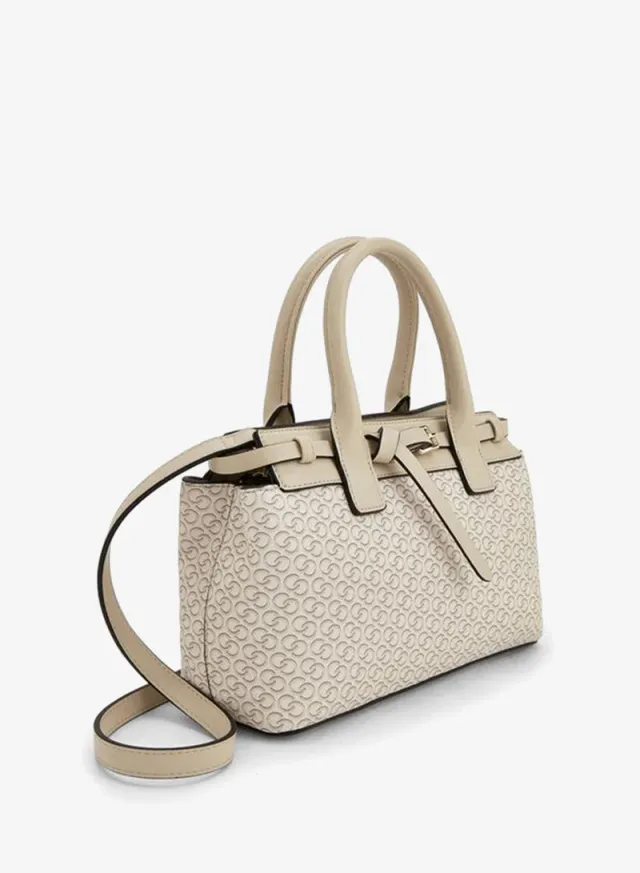 Monogram Print Tote Bag With Double Handle – image 3