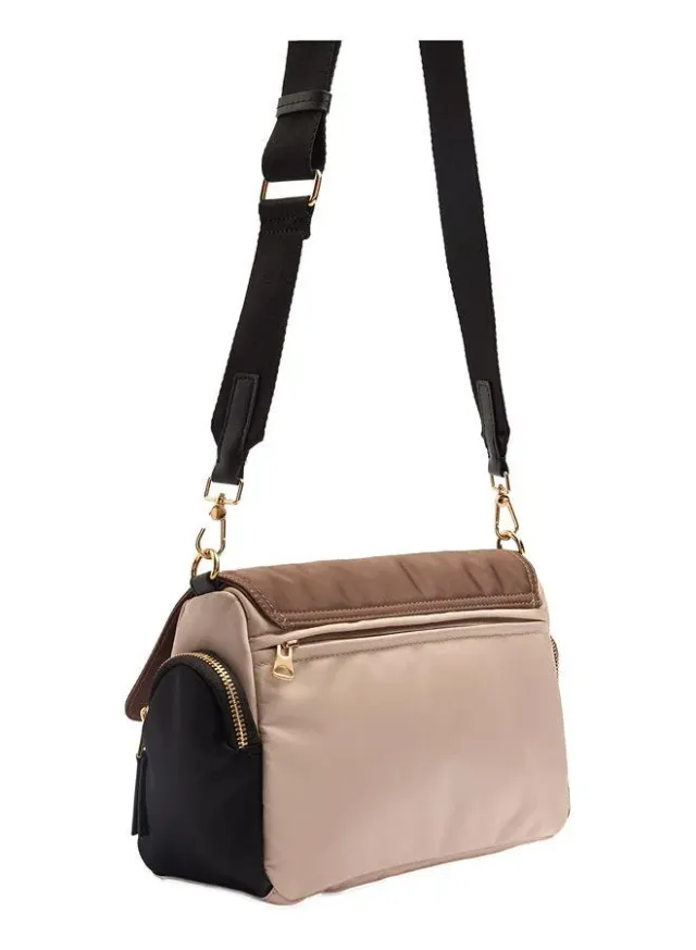 Crossbody Bag With Colour Block Nylon – image 3