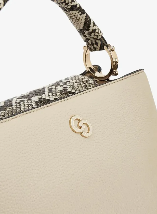 Textured Tote Bag With Detachable Strap – صورة 4